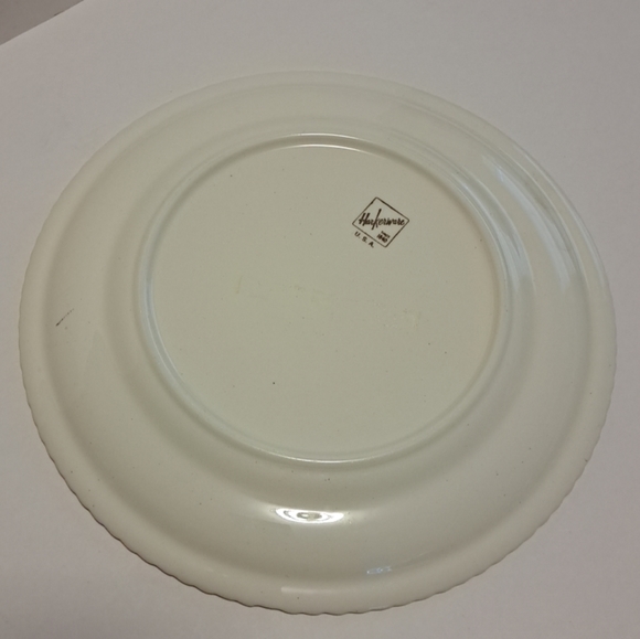 Harkerware china Currier & Ives dinner plate : A Home in the Wilderness USA 10" - Picture 2 of 2
